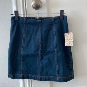 NWT Free People Denim Skirt